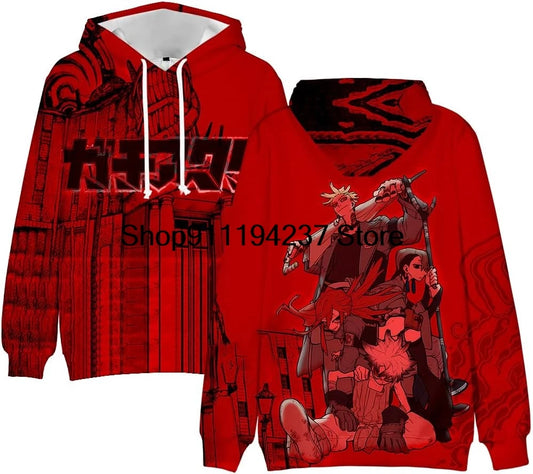 Gachiakuta Anime Team Red Hoodie