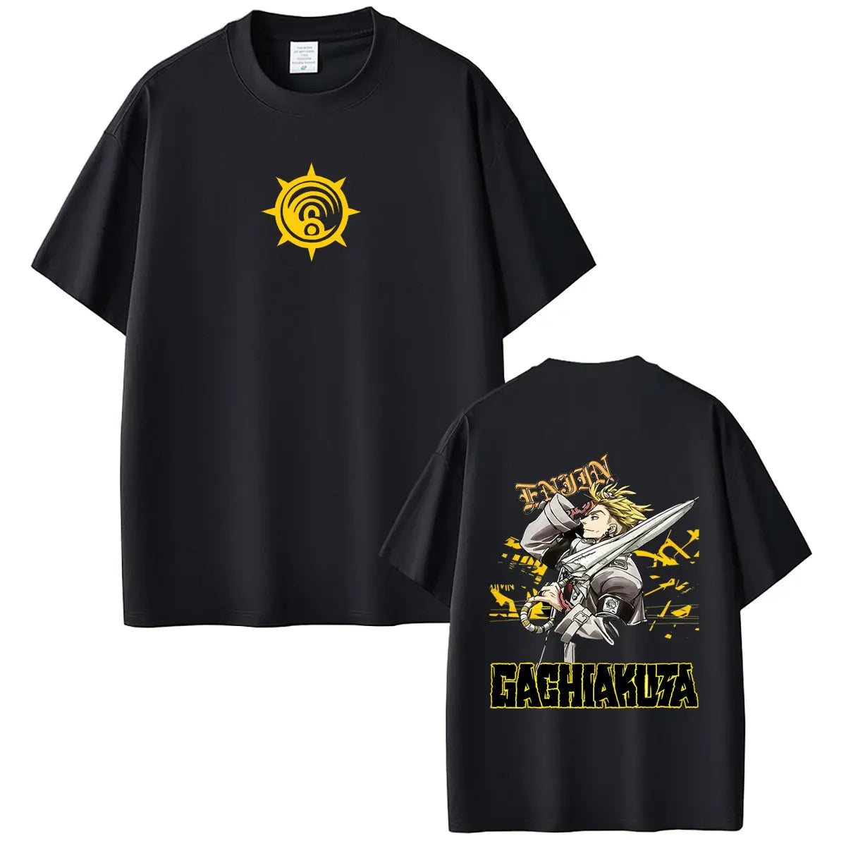 Gachiakuta Enjin Umbreaker Cleaner Black T-Shirt