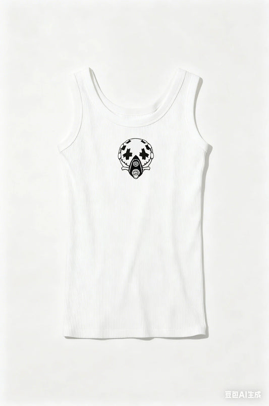 Gachiakuta White Sleeveless  White Tank Top