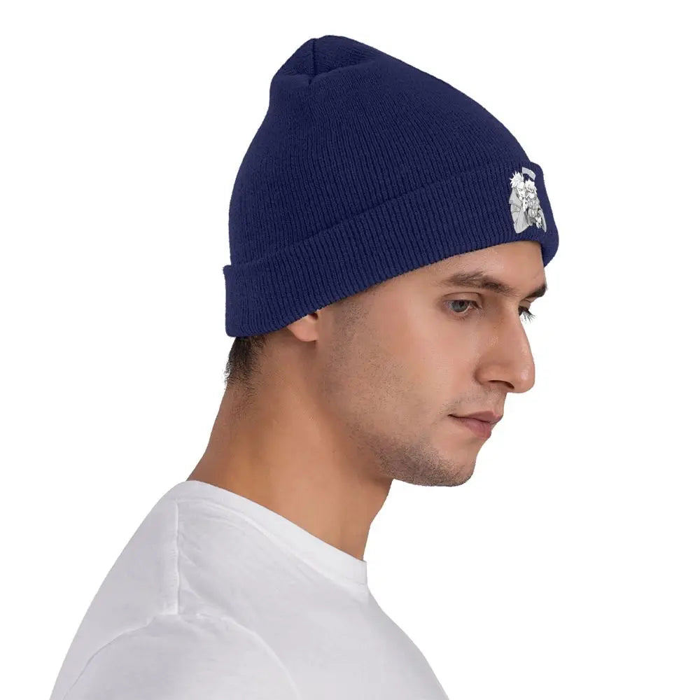 Gachiakuta Navy Blue Beanie Featuring Rudo and Enjin