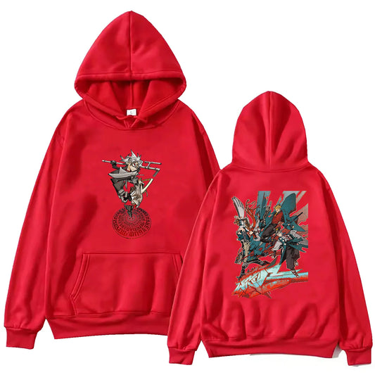 Gachiakuta Chaos Graffiti Warrior Red Hoodie