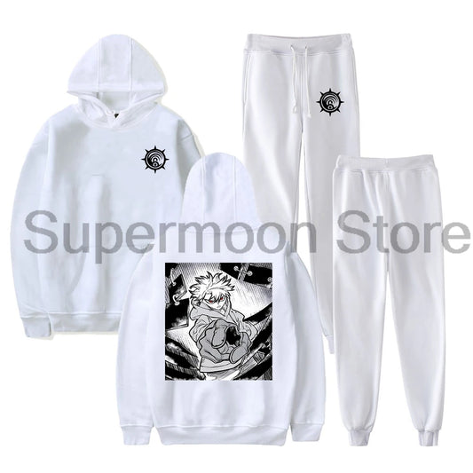 Gachiakuta Rudo Team Cleaners White Tracksuit