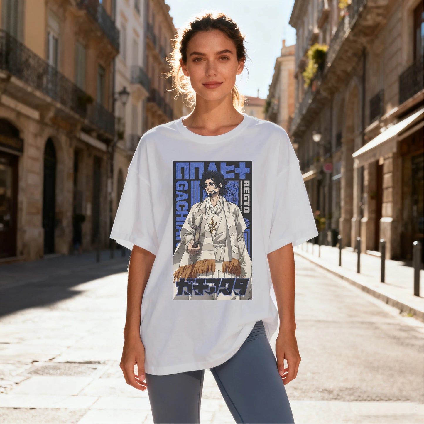 Anime Gachiakuta Regto Black T-Shirt