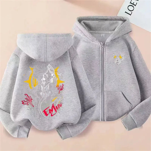 Anime Gachiakuta Enjin Gray Zipper Hoodie