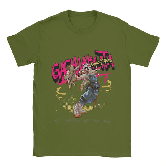 Rudo Surebrec Gachiakuta Anime Streetwear Army Green T-Shirt