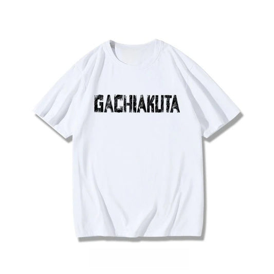 Gachiakuta Oversized Logo Anime White T-Shirt