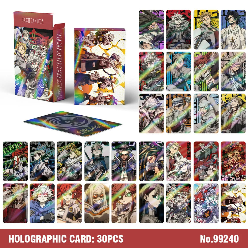30PCS Gachiakuta Laser Cards Anime Collectible Set
