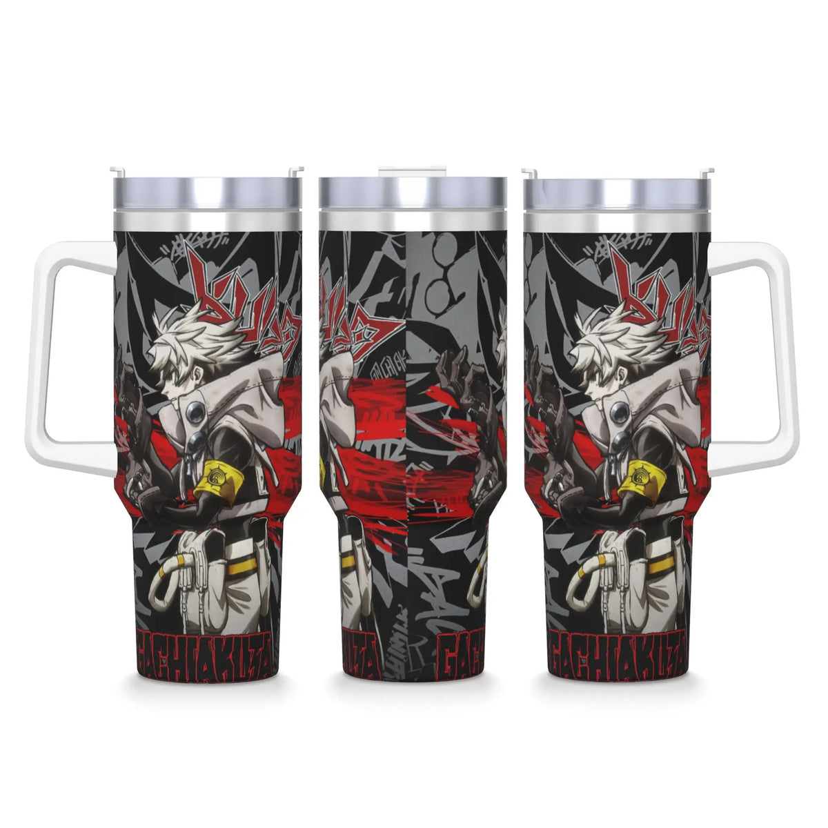 Gachiakuta Rudo Surebrec Red Graffiti 40oz Stainless Steel Tumbler