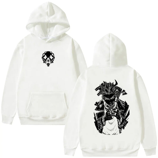 Manga Gachiakuta Enjin Cleaners White Hoodie