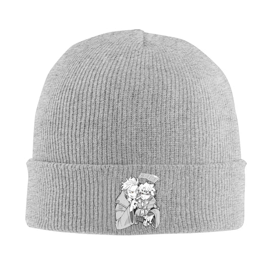 Gachiakuta Gray Beanie Featuring Rudo and Enjin