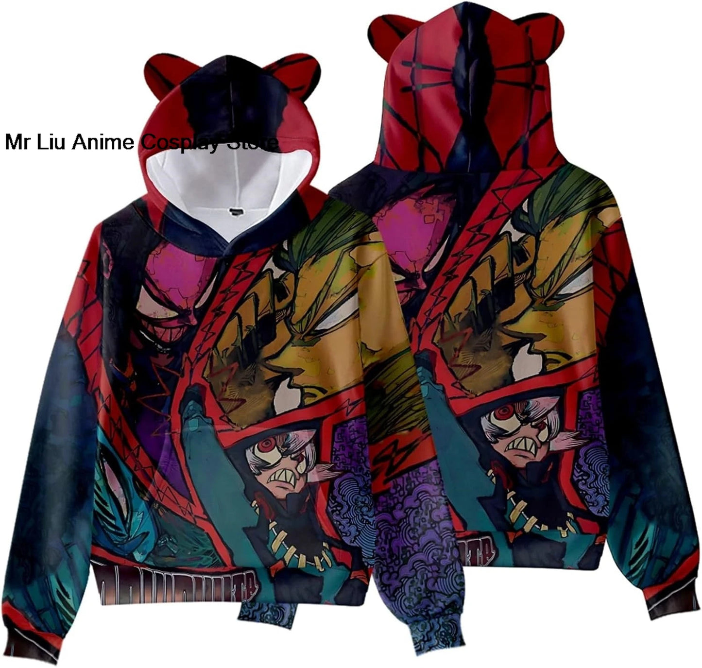 Gachiakuta Rudo Power Burst Hoodie – Bear Ear (Multicolor)