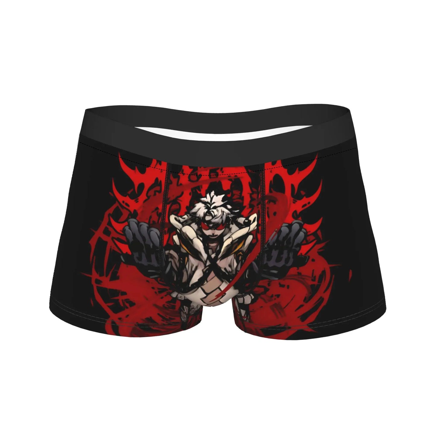 Gachiakuta Rudo Red Flame Black Boxer Briefs