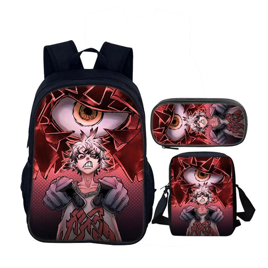 Gachiakuta Rudo Surebrec 3-Piece Backpack Set – Crimson Eye
