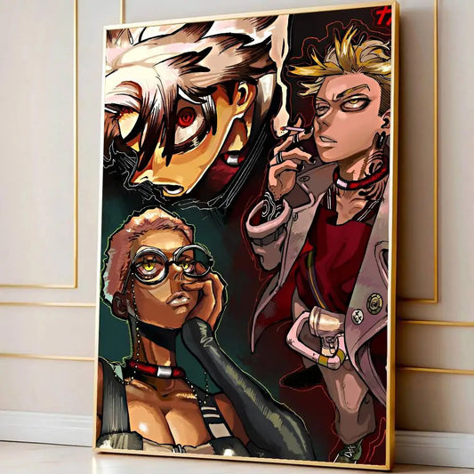 Gachiakuta Anime Poster – Rudo, Enjin & Semiu Grier
