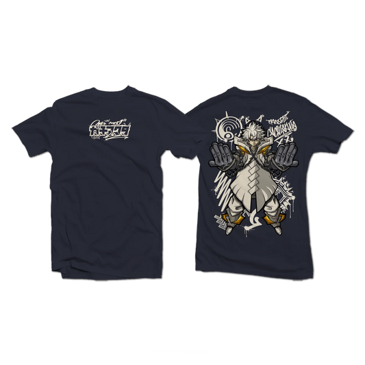 Rudo Surebrec Gachiakuta Anime Streetwear Navy Blue T-Shirt