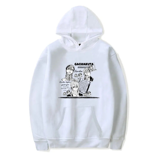 Gachiakuta Zanka Nijiku White Hoodie