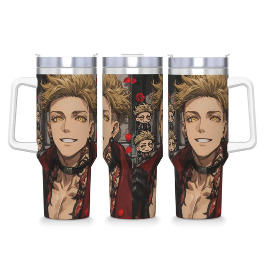 Gachiakuta Enjin Golden Eye Portrait 40oz Stainless Steel Tumbler