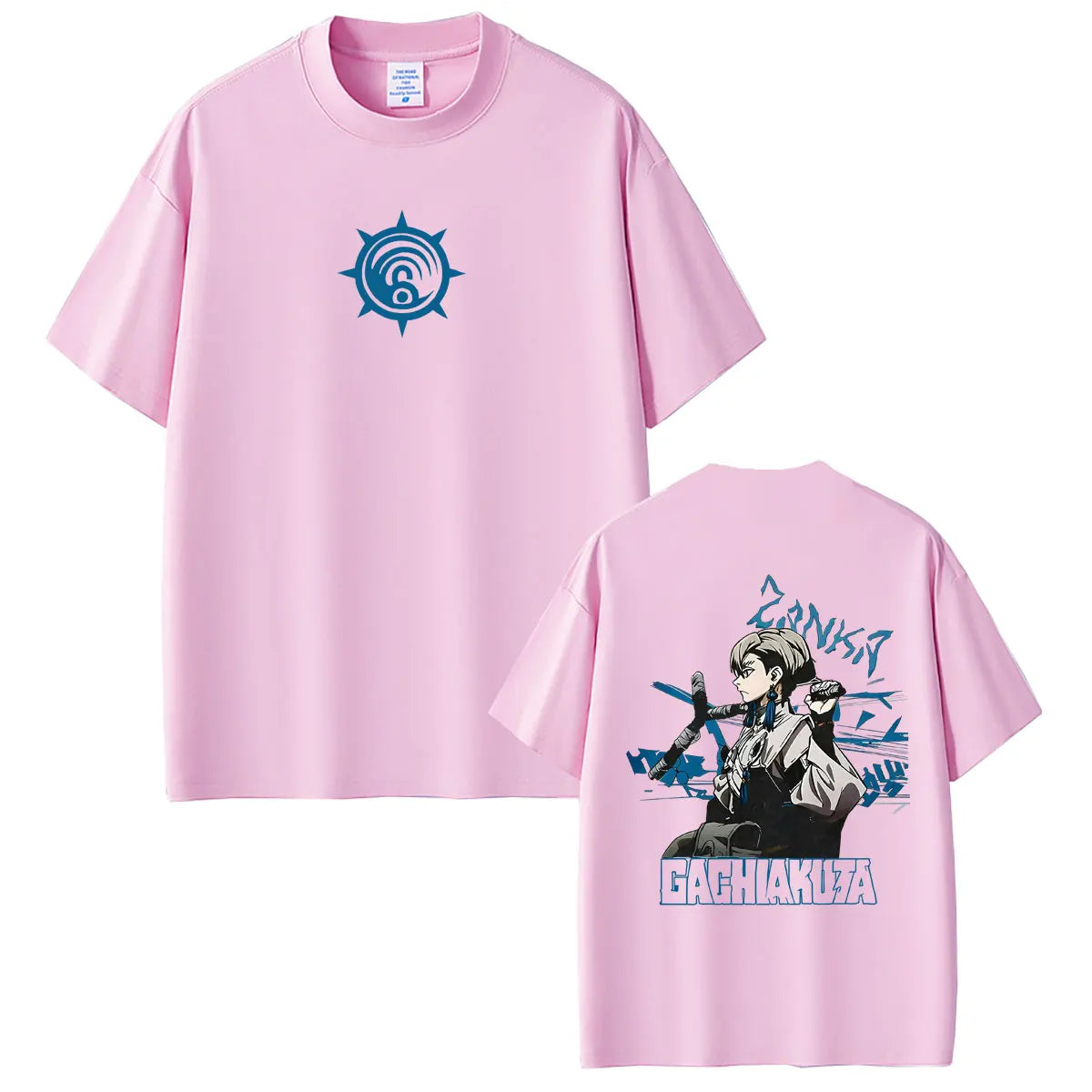 Gachiakuta Zanka Nijiku Lovely Assistaff Cleaner Pink T-Shirt
