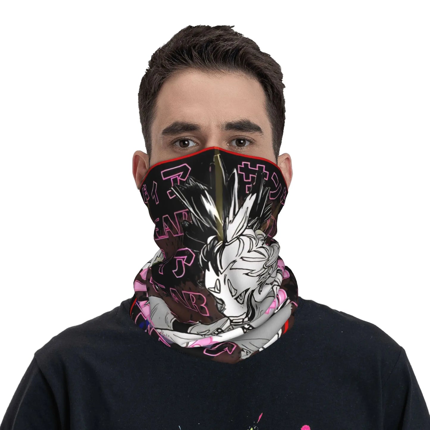 Gachiakuta Rudo Surebrec Red Eye Black Neck Gaiter