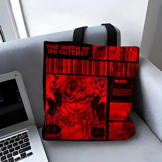 Gachiakuta Rudo Outcast Red Black Tote Bag