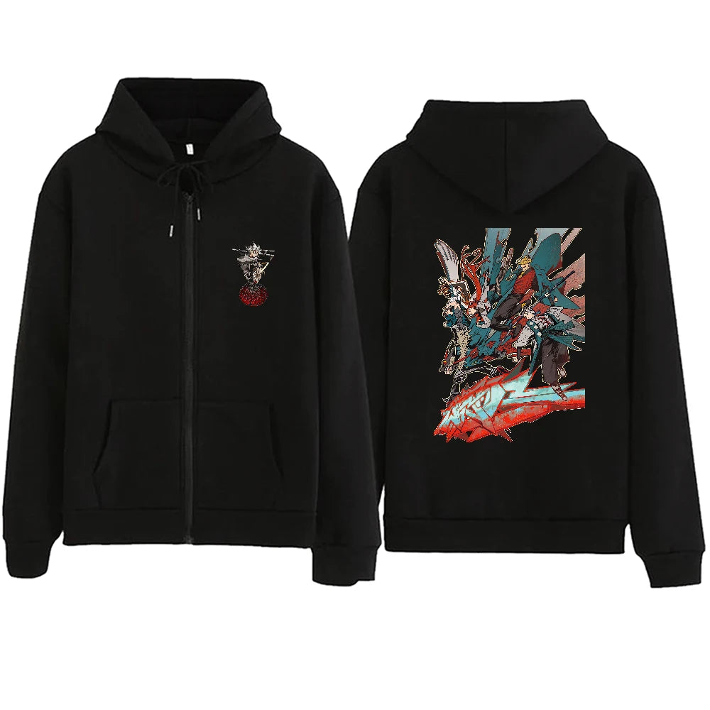 Gachiakuta Chaos Graffiti Warrior Black Zip Hoodie