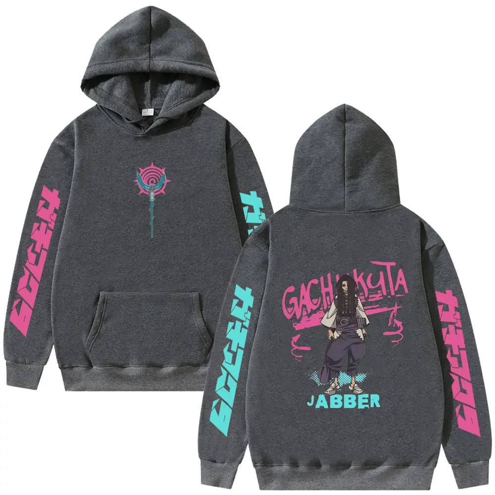 Gachiakuta Anime Jabber Wonger Dark Grey Hoodie