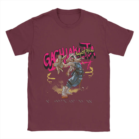 Zanka Nijiku Gachiakuta Burgundy T-Shirt