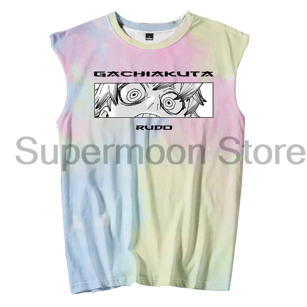 Gachiakuta "Crazy" Rudo Beige Tank Top