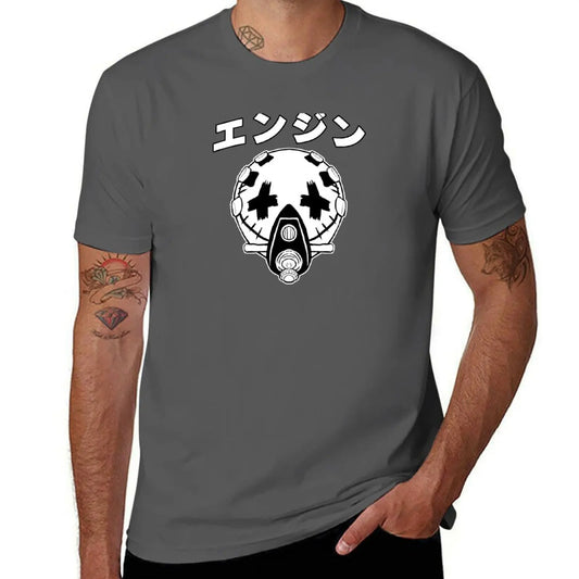 Gachiakuta Enjin Mask Dark Grey T-Shirt – Limited Edition