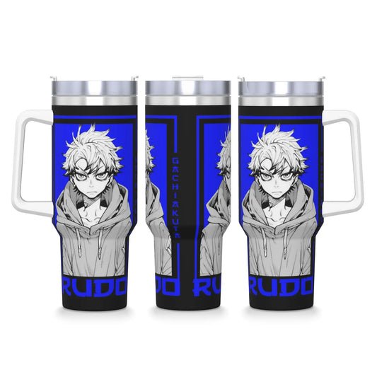 Gachiakuta Rudo Surebrec Blue Manga Portrait 40oz Stainless Steel Tumbler