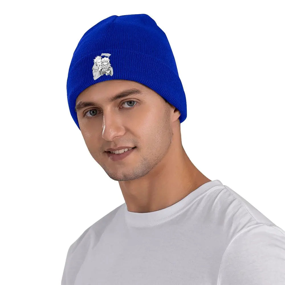 Gachiakuta Blue Beanie Featuring Rudo and Enjin