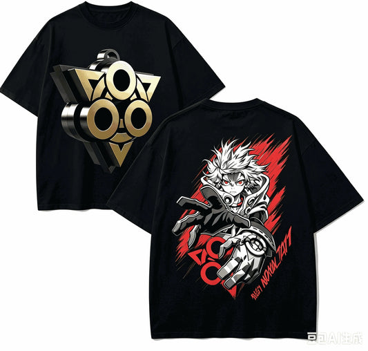 Gachiakuta Rudo Surebrec Watchman Sign Black T-Shirt