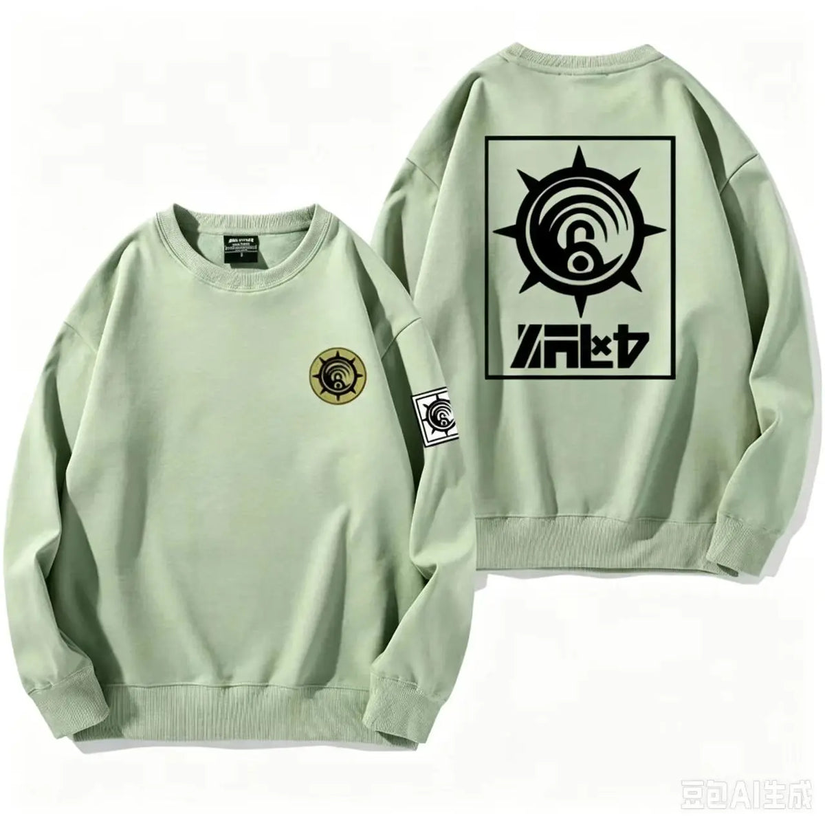 Gachiakuta Cleaners Logo Green Sweatshirt