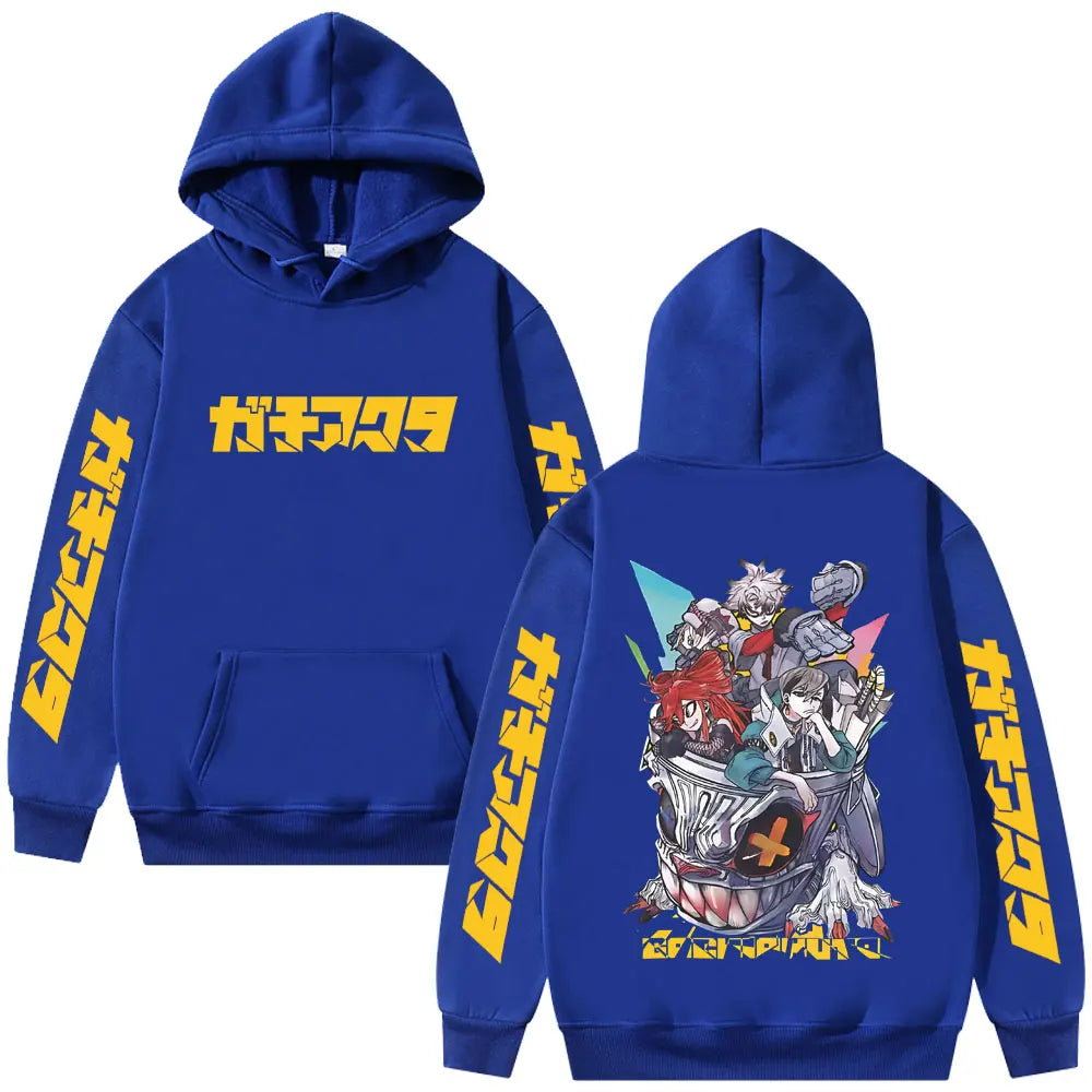 Gachiakuta Anime Team Akuta Blue Hoodie
