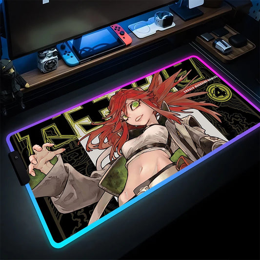 Gachiakuta RGB Gaming Mouse Pad Riyo Reaper