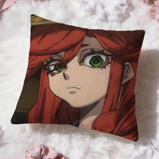 Gachiakuta Riyo Reaper Worried Portrait Decorative Throw Pillow