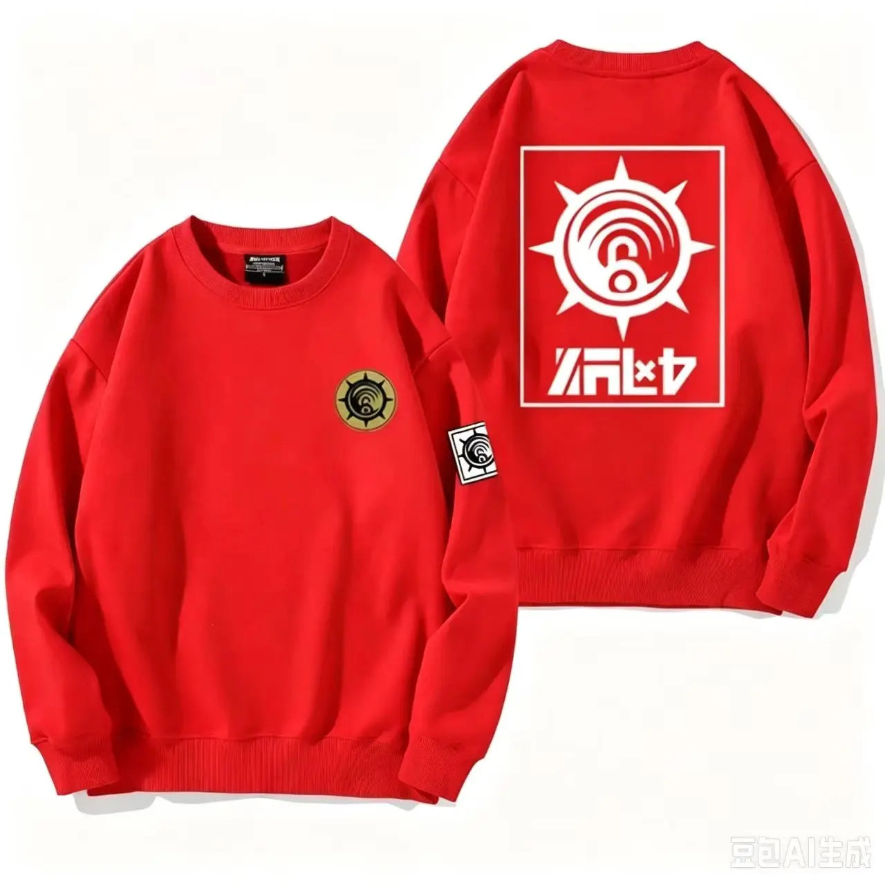 Gachiakuta Cleaners Logo Red Sweatshirt