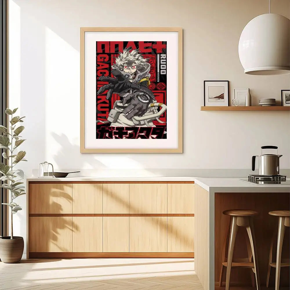 Gachiakuta Rudo Wall Art Poster – Red Manga