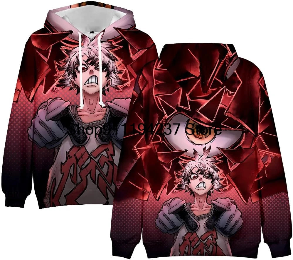 Gachiakuta Anime Rudo Red Hoodie