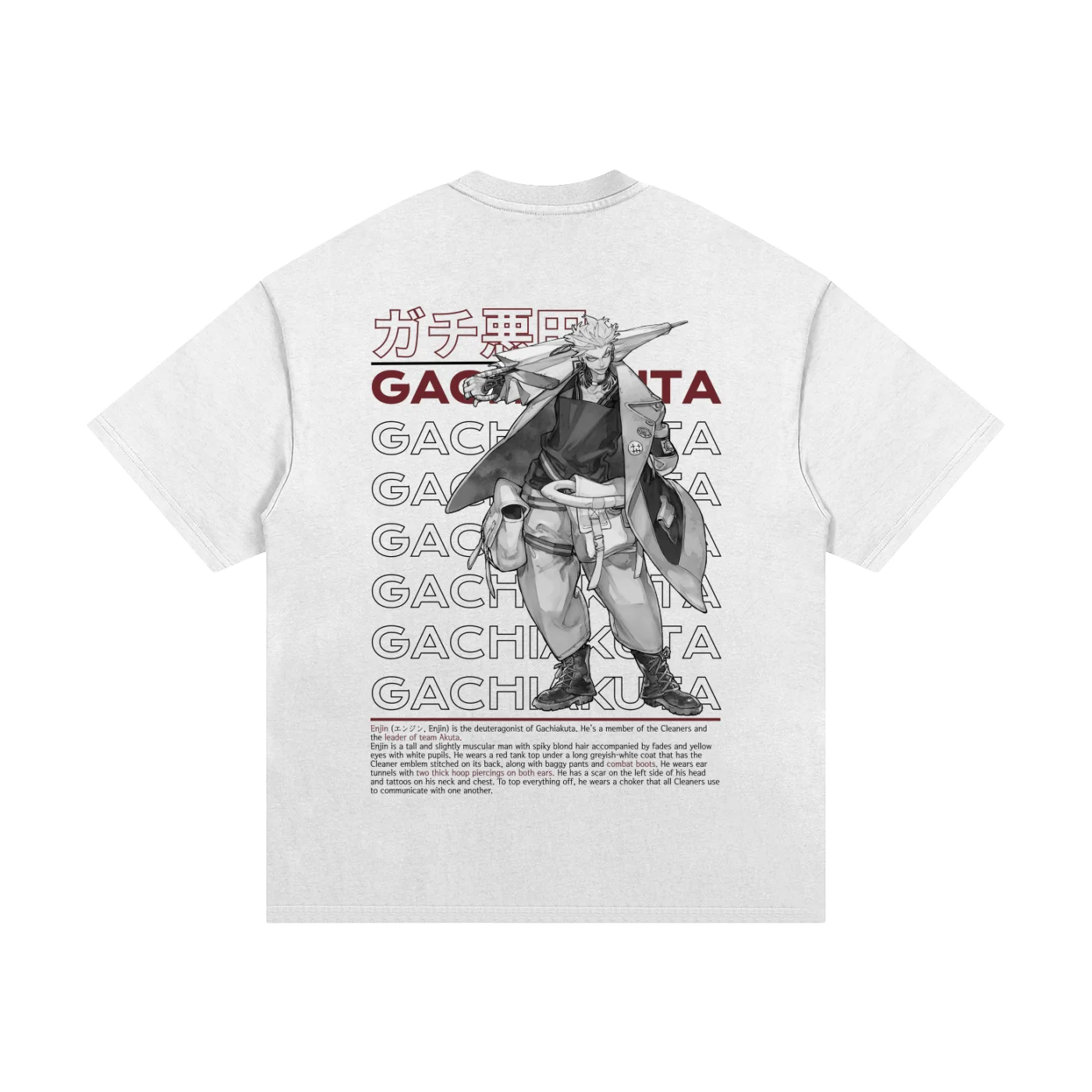 Gachiakuta Enjin White T-Shirt