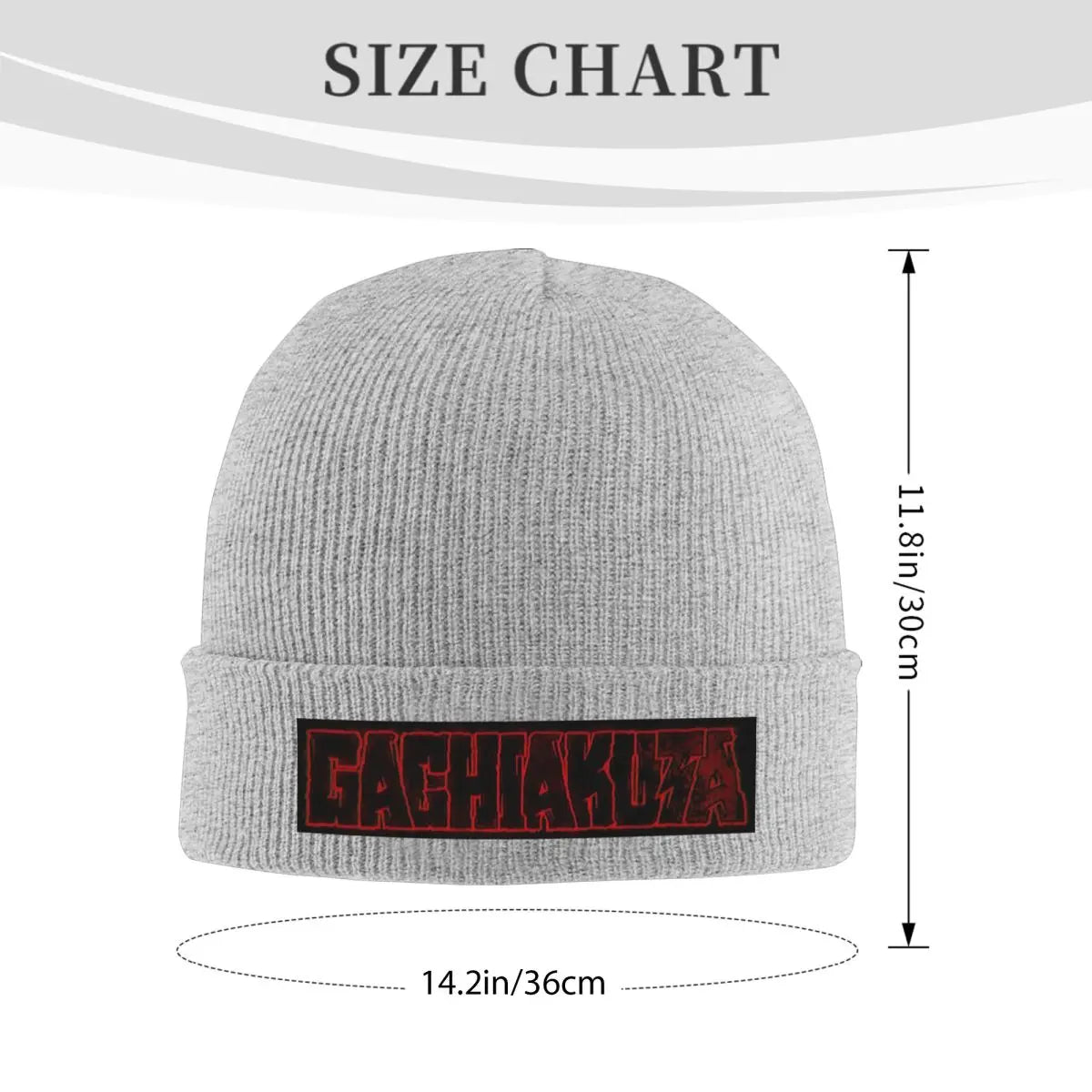 Gachiakuta Logo Gray Beanie