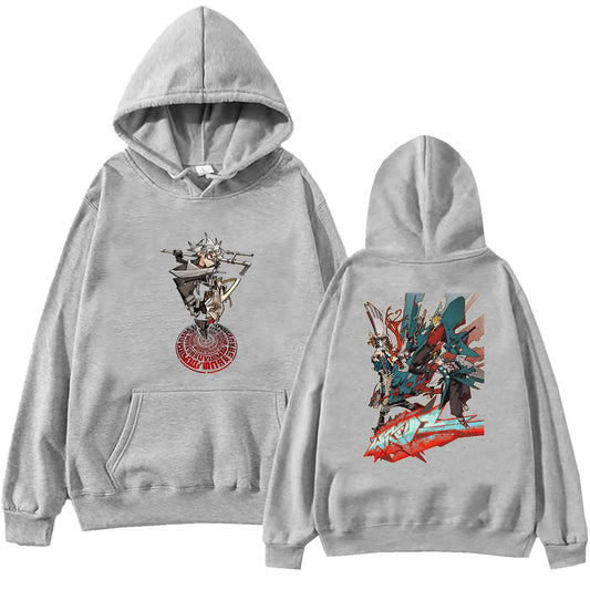 Gachiakuta Chaos Graffiti Warrior Gray Hoodie