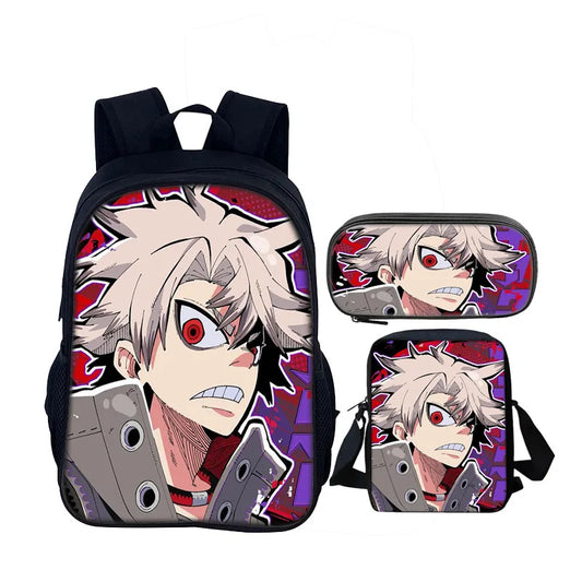 Gachiakuta Rudo Surebrec 3-Piece Backpack Set – Anime School Bag