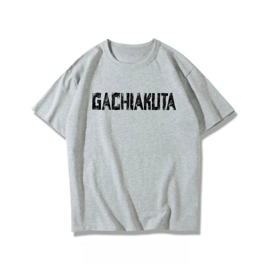 Gachiakuta Oversized Logo Anime Gray T-Shirt