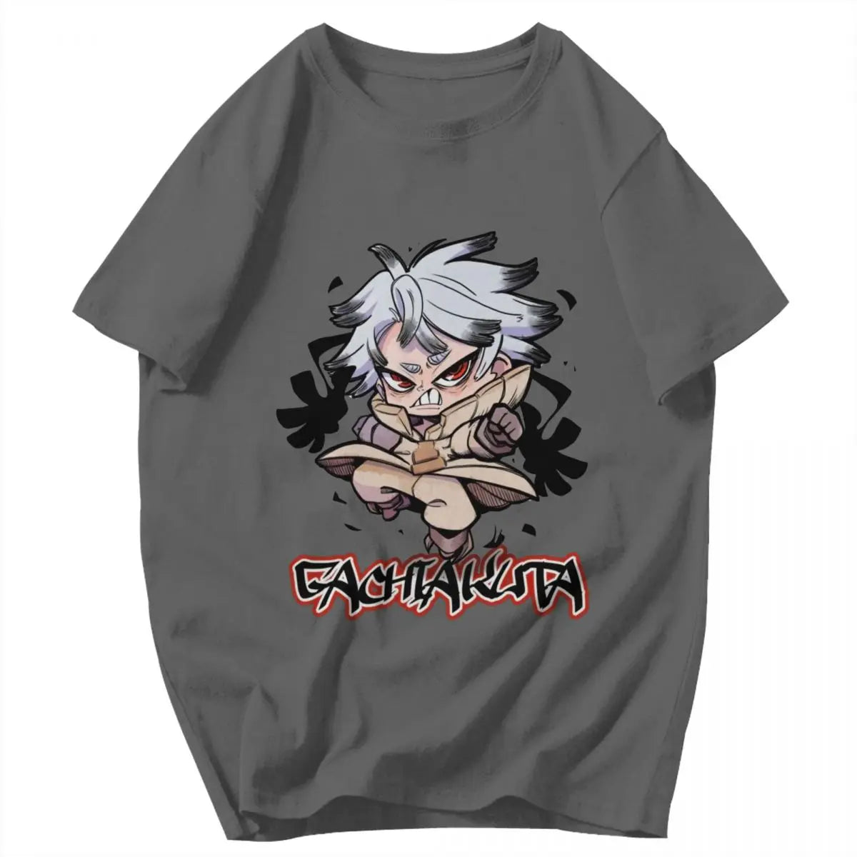 Gachiakuta Rudo Surebrec T-Shirt – Dark Gray Chibi