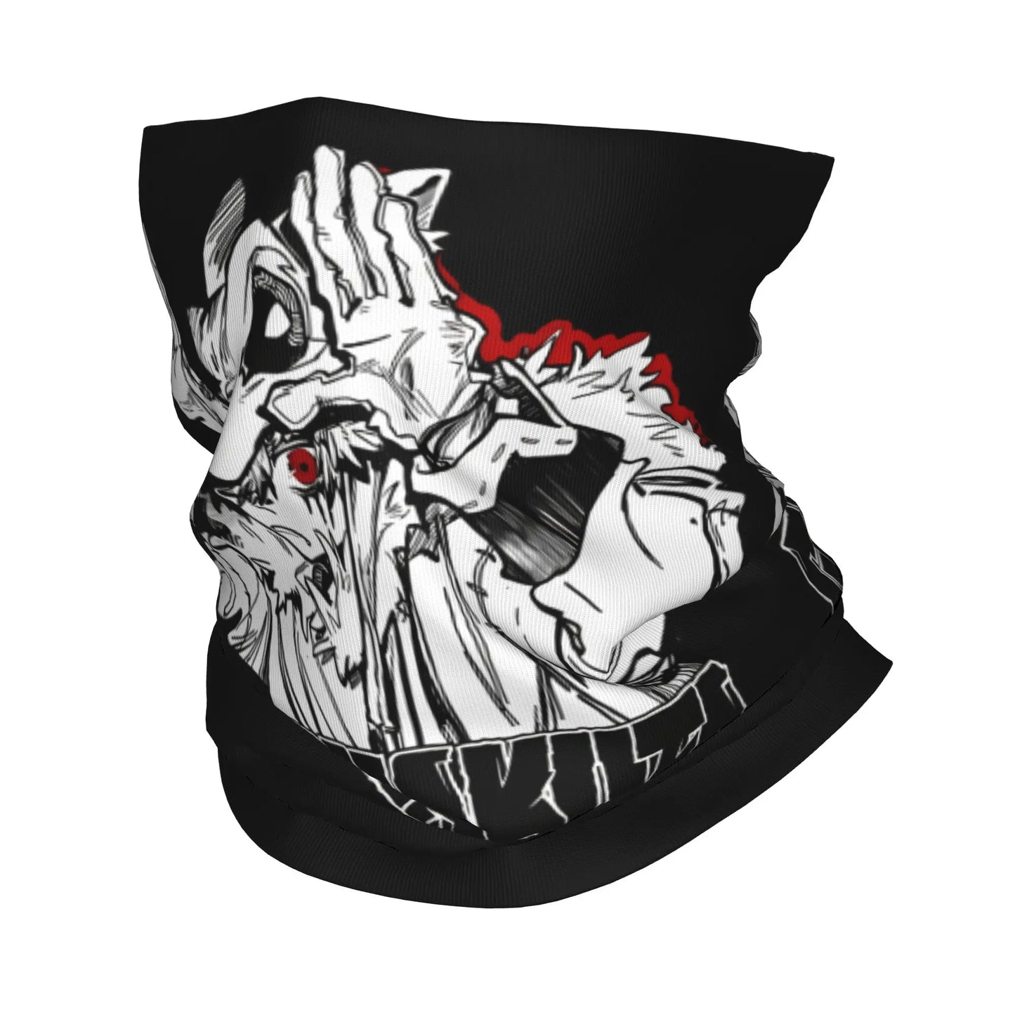 Gachiakuta Rudo Surebrec Red Eye Black Neck Gaiter