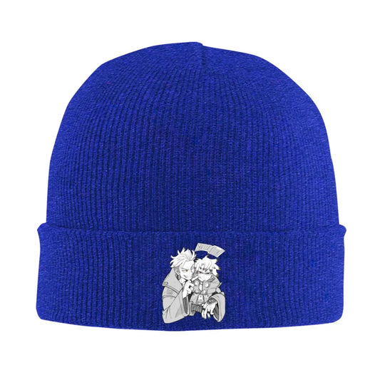 Gachiakuta Blue Beanie Featuring Rudo and Enjin