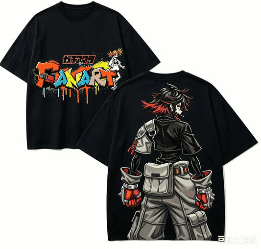 Gachiakuta Rudo Surebrec Graffiti Black T-Shirt
