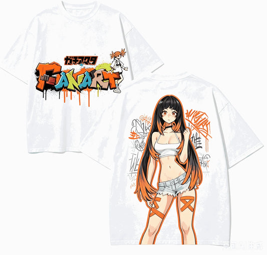 Gachiakuta Amo Empool Graffiti White T-Shirt