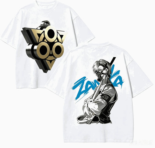 Gachiakuta Zanka Nijiku Watchman Sign White T-Shirt